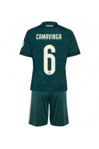 Real Madrid Eduardo Camavinga #6 Babyklær Borte Fotballdrakt til barn 2026-27 Korte ermer (+ Korte bukser)
